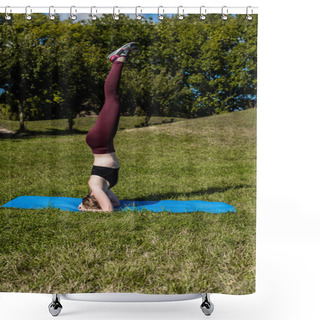 Personality  Headstand Shower Curtains