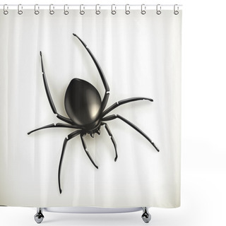 Personality  Spider Vector Shower Curtains