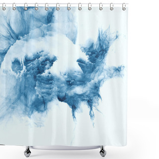 Personality  Exploding Fractal Burst Shower Curtains