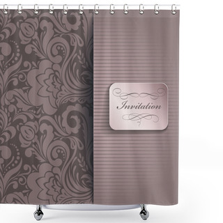 Personality  Invitation Shower Curtains