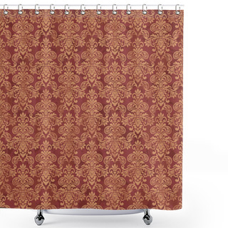 Personality  Seamless Damask Wallpaper  Shower Curtains