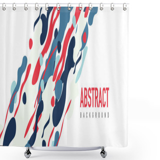 Personality  Trendy Liquid Style Shapes Abstract Design, Dynamic Vector Background For Placards, Brochures, Posters, Web Landing Pages, Covers Or Banners Shower Curtains