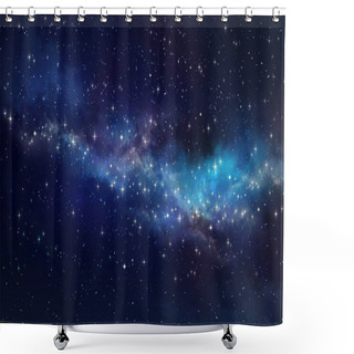 Personality  Star Field In Deep Space Shower Curtains