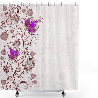 Personality  Gentle Floral Easter Frame Shower Curtains