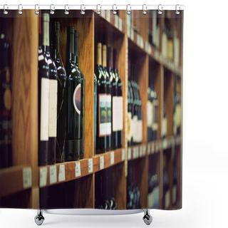 Personality  Wine Bottles Shower Curtains