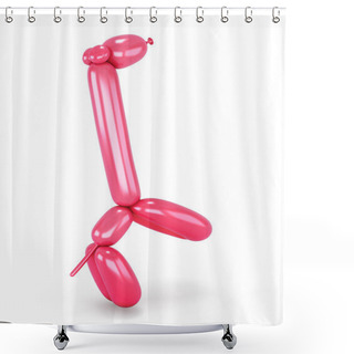 Personality  Giraffe From The Extended Red Balloon Shower Curtains