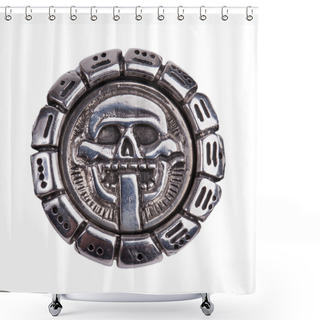 Personality  Medallion Fragments From The Mayan Calendar Shower Curtains