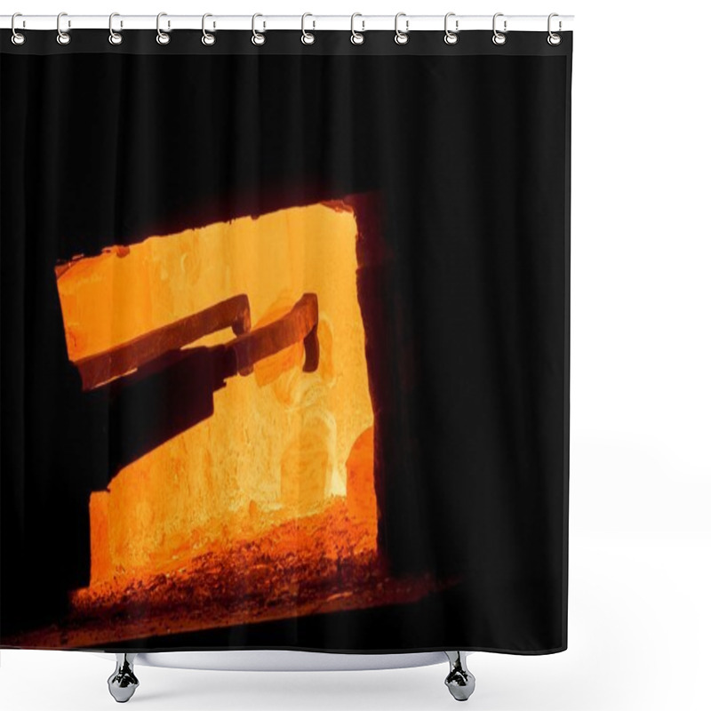 Personality  Hot Iron In Smeltery Shower Curtains
