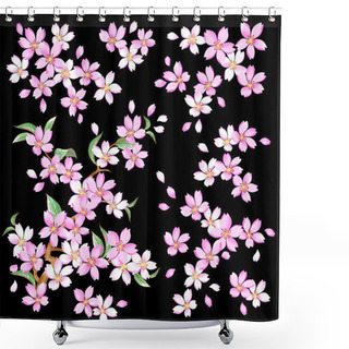 Personality  Decoration Cherry Shower Curtains