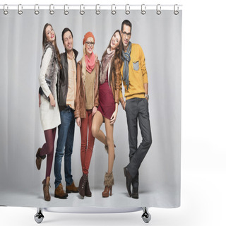 Personality  Fashion Style Picture Of Friends Shower Curtains
