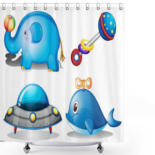 Personality  Colour Shower Curtains