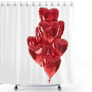 Personality  Happy Birthday Balloons Heart Love Party Decoration Red . Valent Shower Curtains