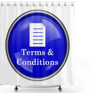 Personality  Terms And Conditions Icon Shower Curtains