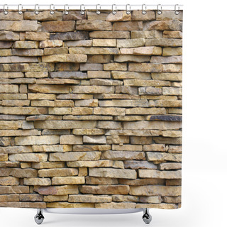 Personality  The Stone Wall Shower Curtains