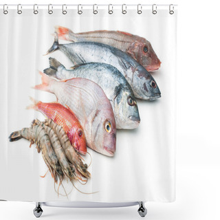 Personality  Sea Food Shower Curtains