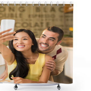Personality  Say Cheese! Shower Curtains