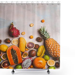 Personality  Tropical Fruits Shower Curtains