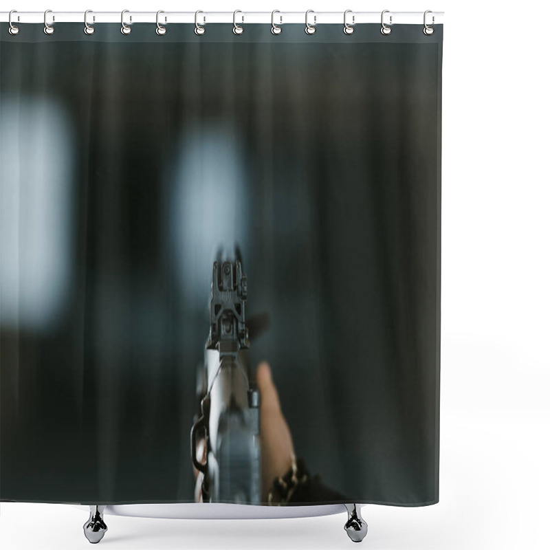 Personality  Aim Shower Curtains