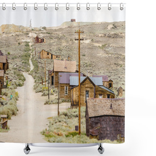 Personality  Main Street In The Gold Mining Ghost Town Of Bodie, California Shower Curtains