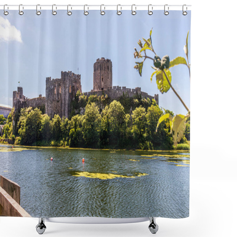 Personality  Historic Pembroke Castle On A Summer July Day, Pembroke, Pembrokeshire, Wales, UK  Shower Curtains