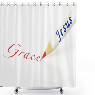 Personality  Jesus Grace Shower Curtains