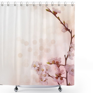 Personality  Spring Blossoms Border Shower Curtains