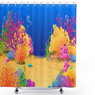 Personality  Under Water Reef Shower Curtains