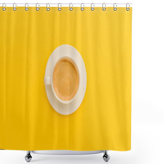 Personality  Cup Of Fresh Coffee  Shower Curtains