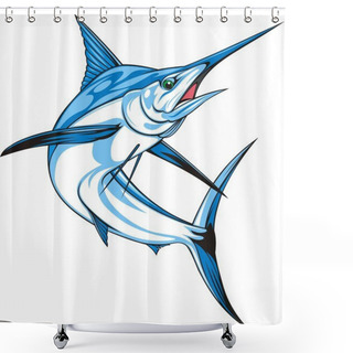 Personality  Marlin Shower Curtains