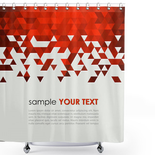 Personality  Abstract Technology Background  With Triangle Shower Curtains