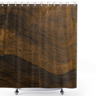 Personality  Texture Of Brazilian Rosewood, Used As Background Shower Curtains