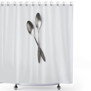 Personality  Crossed Spoons Shower Curtains