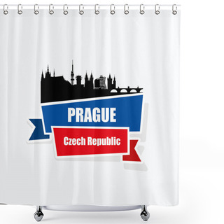 Personality  Prague Skyline Shower Curtains