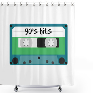 Personality  Cassette 90's Shower Curtains