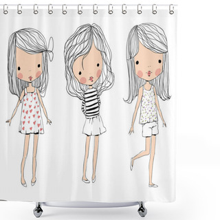 Personality  Cute Baby Kids Shower Curtains