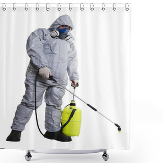 Personality  PEST CONTROL WORKER Shower Curtains