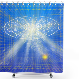 Personality  Cosmic Tornado Shower Curtains