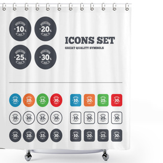 Personality  Sale Discount Icons. Shower Curtains