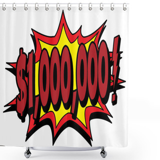 Personality  One Million Dollars Shower Curtains