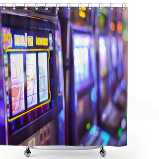 Personality  Slot Machines And Gambling Addiction In Las Vegas  Shower Curtains