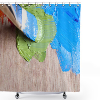 Personality  Painting The Surface Shower Curtains