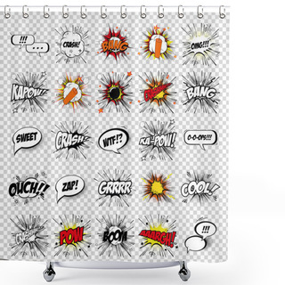 Personality  Pop Art Shower Curtains