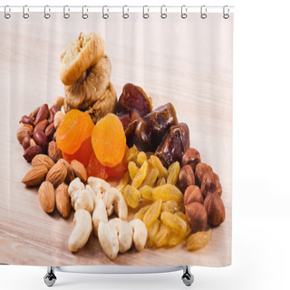Personality  Dried Fruits And Nuts Shower Curtains