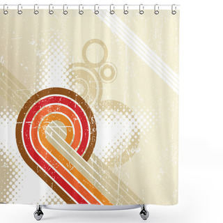 Personality  Abstract Disco Background. Shower Curtains