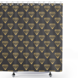 Personality  Diamond Background Icon Great For Any Use Shower Curtains