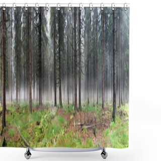 Personality  Misty Forest Shower Curtains