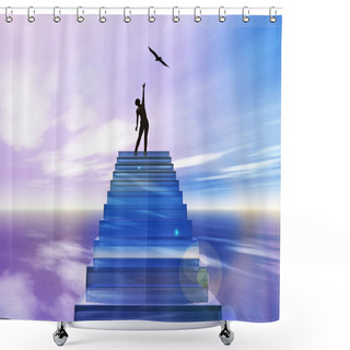 Personality  Desire For Freedom Shower Curtains
