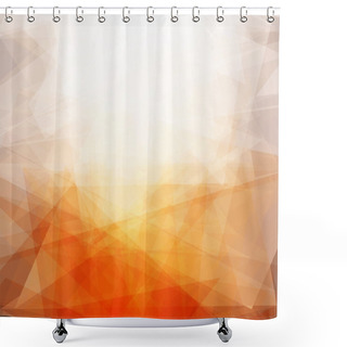 Personality  Bright Triangles Sun Abstract Background Vector Shower Curtains