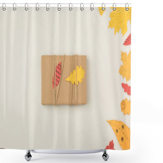 Personality  Autumn Gift Box Shower Curtains