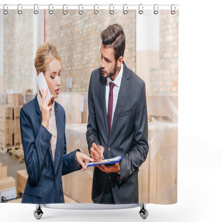 Personality  Business Colleagues Shower Curtains